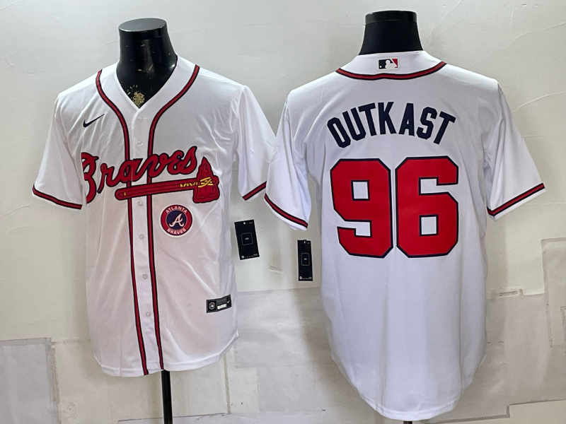 Men 2026 Atlanta Braves #96 Outkast white Game Nike MLB Jersey 0805006